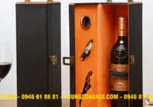 Hộp đựng rượu vang bằng gỗ giá rẻ cao cấp Hải Phòng