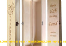 Hộp gỗ đựng rượu đẹp - Thùng rượu gỗ sồi