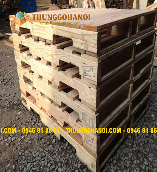 Pallet gỗ đố 1 mặt 4 chiều nâng