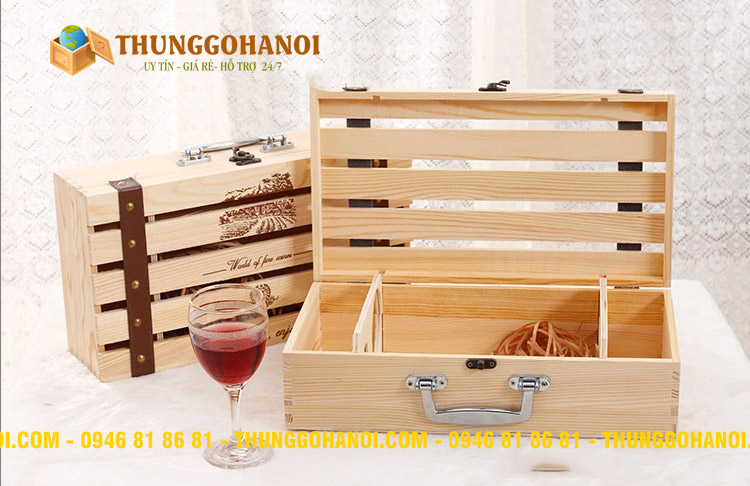 Địa chỉ xưởng sản xuất Hộp Gỗ Đựng Rượu tại Hà Nội Yêu Cầu Giá Rẻ