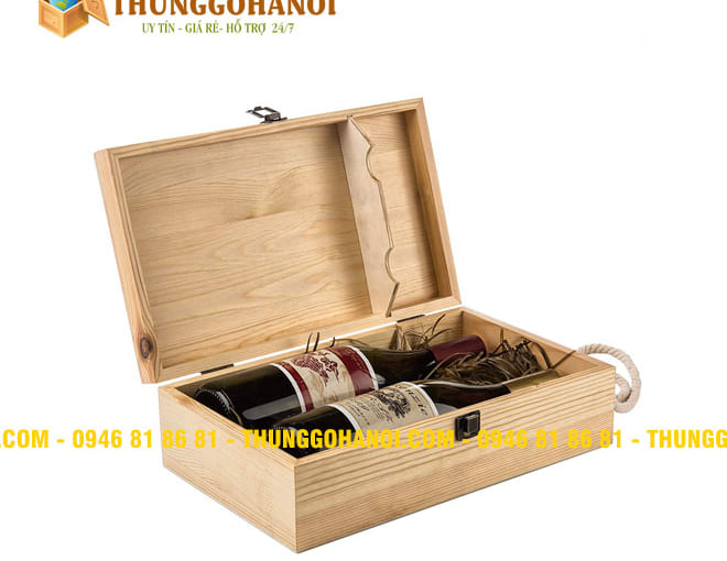 Cung cấp Hộp Gỗ Đựng Rượu tại Hà Nội theo Yêu Cầu giá rẻ - Uy Tín