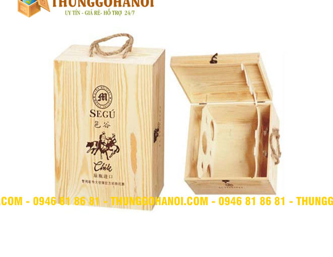 Hộp gỗ đựng rượu tại Bạc Liêu