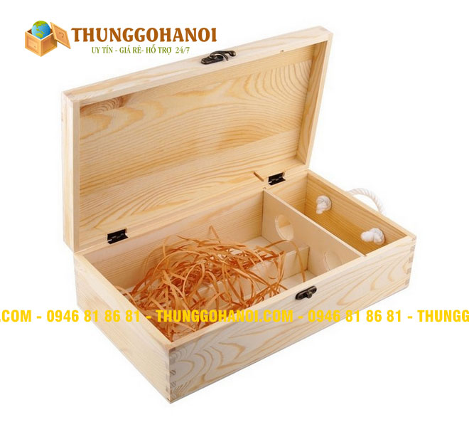 Hộp gỗ đựng rượu tại Bạc Liêu